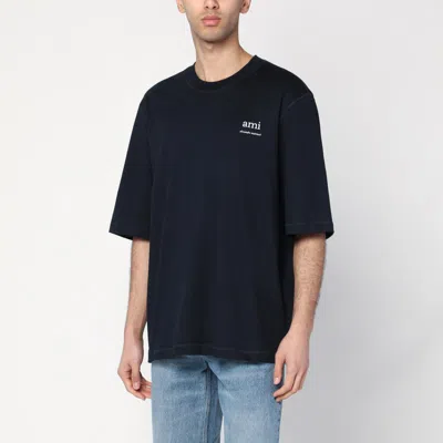 Ami Alexandre Mattiussi Black Short Sleeve Crew Neck T-shirt In Cotton Man
