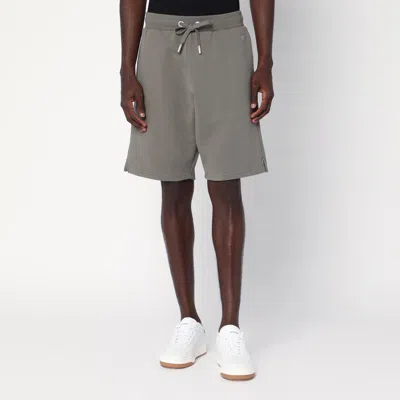 Ami Alexandre Mattiussi Smoke Grey Ami De Coeur Shorts