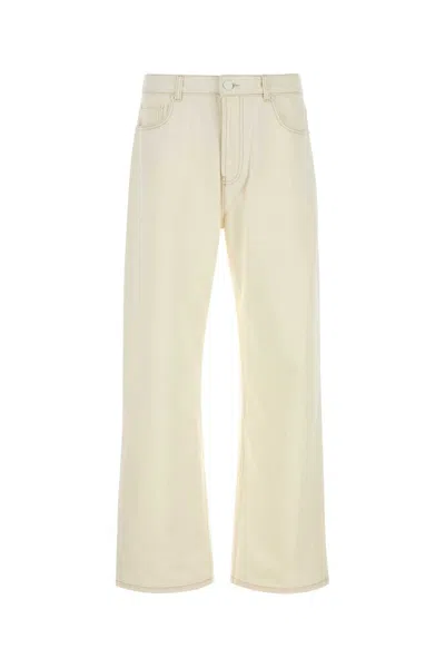 Ami Alexandre Mattiussi Straight-leg Denim Jeans For Men In Neutral