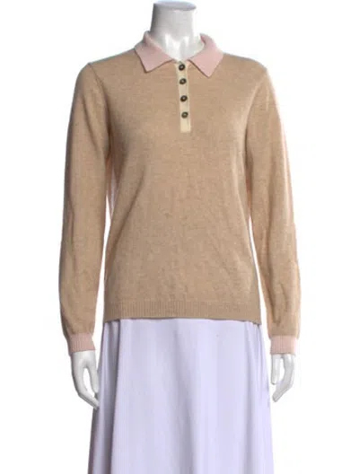 Pre-owned Amicale Cashmere Sweater In Neutrals