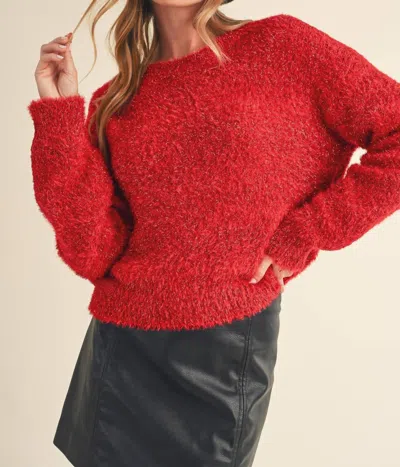 Amie & Co Gelia Sweater In Red