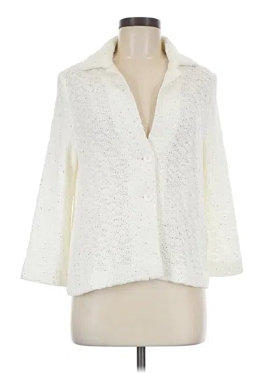 Pre-owned Amina Rubinacci Cardigan Sweater In Ivory
