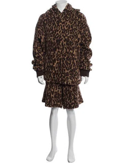 Pre-owned Amiri Animal Print Lounge Bottoms In Neutrals