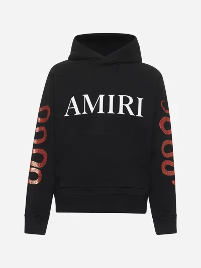 Amiri Men's Snake Hoodie In Black