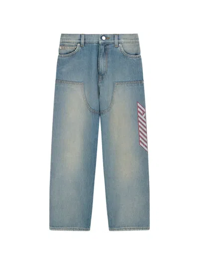 Amiri Kids' Five-pocket Carpenter Jeans In Blue