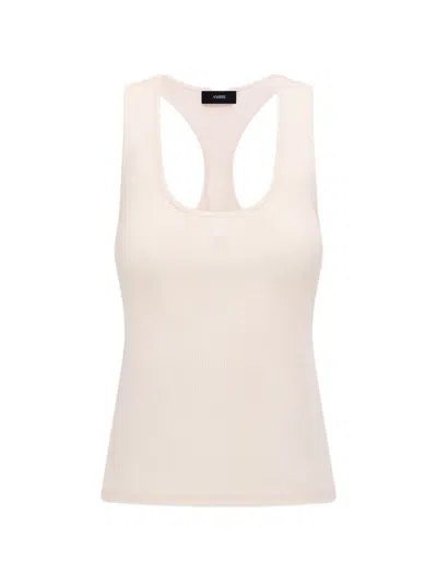 Amiri Ma Ribbed Tank Top In Neutral