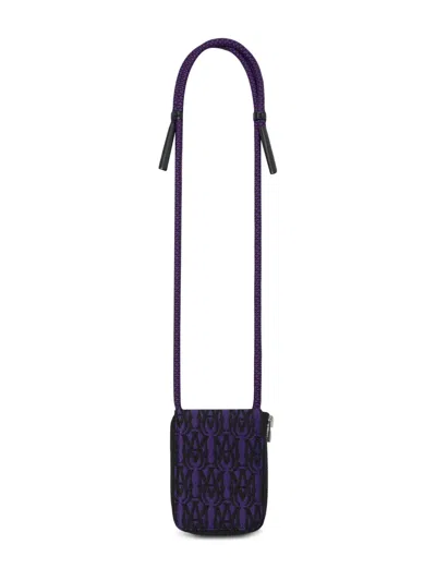 Amiri Monogram-jacquard Wallet In Violett