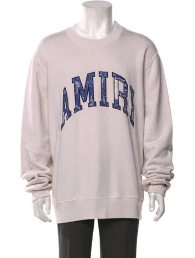 Pre-owned Amiri Paisley Print Crew Neck Sweatshirt In Neutrals