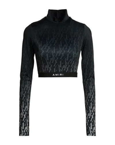 Amiri Woman Top Black Size Xxs Polyester, Elastane