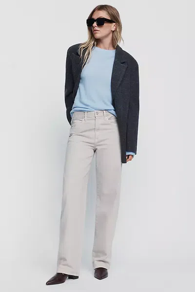 Amo Christie High Rise Tapered Jeans In Neutral