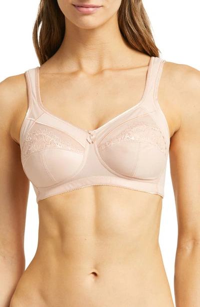 Amoena Isadora Wireless Pocketed Bra In Rose Nude