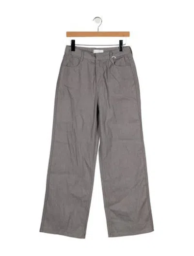 Pre-owned Amomento High-rise Wide Leg Jeans In Grey
