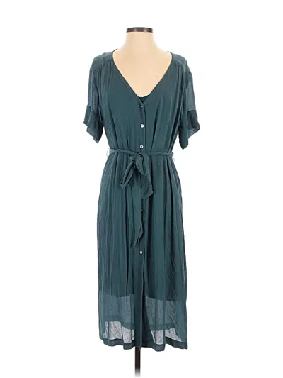 Pre-owned Amour Vert Casual Dress In Teal