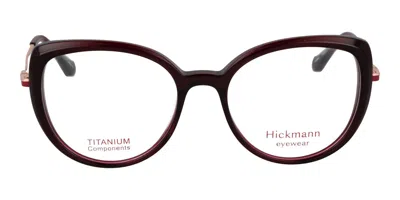 Ana Hickmann Hi6334t T01 Women's Glasses Burgundy Size 51 - Free Lenses - Blue Light Block Available In Black
