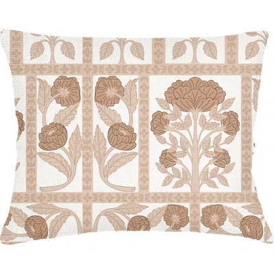 Anaya Blossom Field Linen Pillow Sham In Neutral