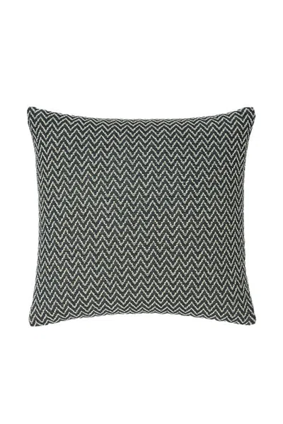 Anaya Herringbone Bay Pillow In Black