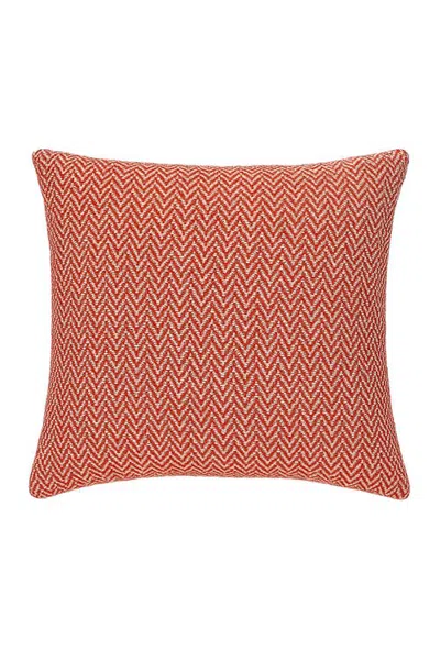 Anaya Herringbone Bay Pillow In Red