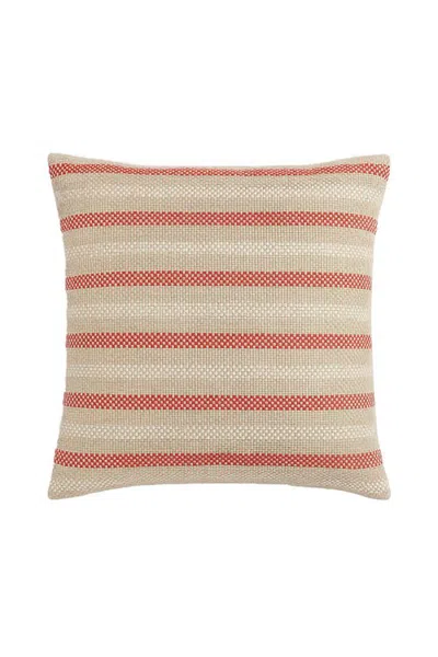Anaya Marina Stripe Pillow In Red