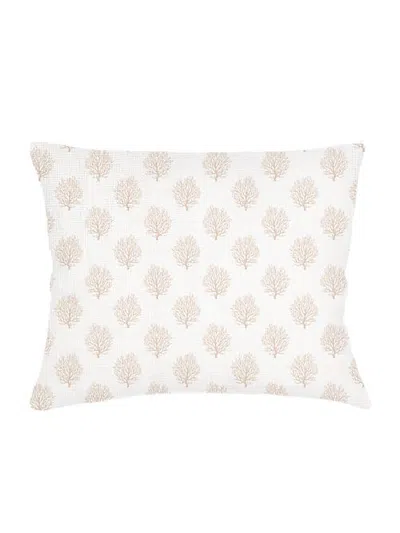 Anaya Ocean Coral Linen Pillow Sham In Neutral