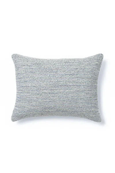 Anaya Pebble Beach Pillow In Cape Blue And White
