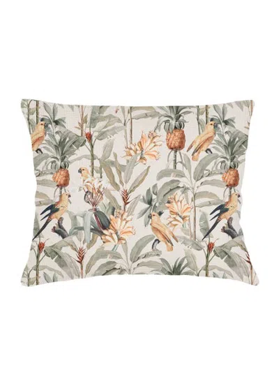 Anaya Pineapple Grove Linen Pillow Sham In Green