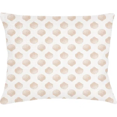 Anaya Retro Shell Linen Pillow Sham In Neutral