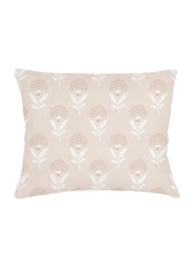 Anaya Royal Bloom Linen Pillow Sham In Neutral
