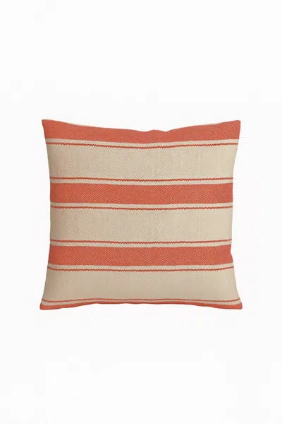 Anaya Sail Stripe Pillow In Red