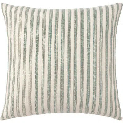 Anaya Sandbar Stripe Pillow In Mint Green