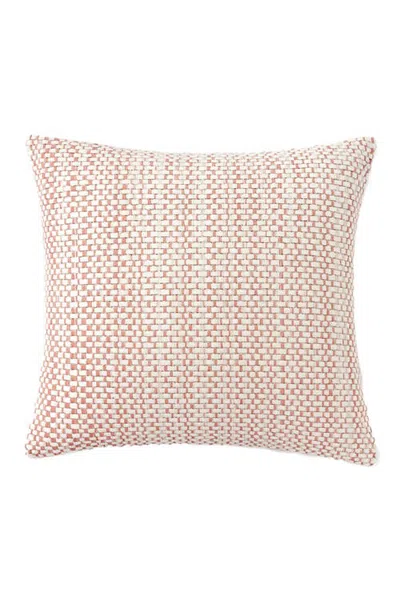 Anaya Shoreline Grid Pillow In Polished Pink