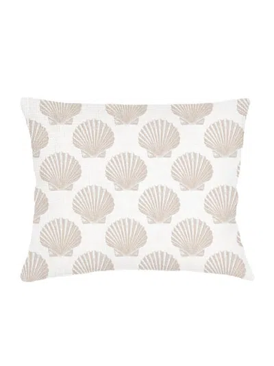 Anaya Vintage Shell Linen Pillow Sham In Neutral