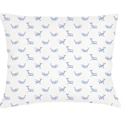 Anaya Whale Watch Linen Pillow Sham In Blue