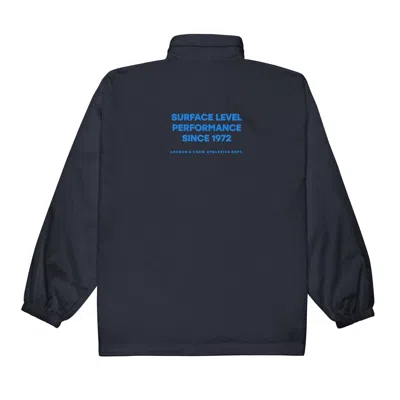 Anchor & Crew Navy Blue Surface Level Sports Club League Embroidered Windbreaker Coat  - Women