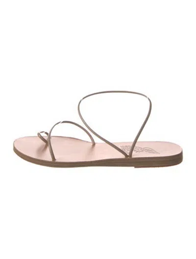 Pre-owned Ancient Greek Sandals Leather Sandals In Pink
