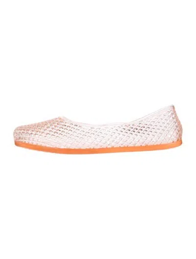 Pre-owned Ancient Greek Sandals Pvc Patterned Ballet Flats In Pink