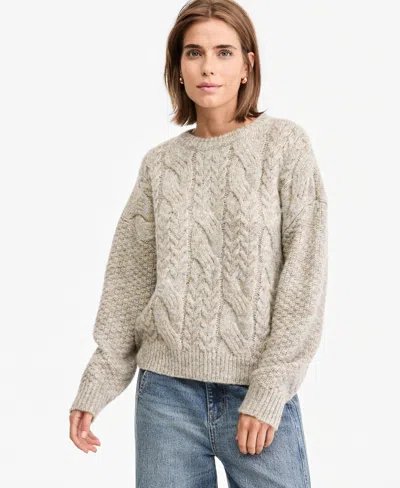 And Now This Women's Cable Crewneck Long-sleeve Sweater, Macy's Exclusive In Multi