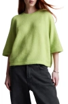 & Other Stories Crewneck Sweater In Green Dusty Light