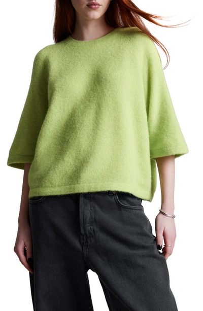 & Other Stories Crewneck Jumper In Green Dusty Light