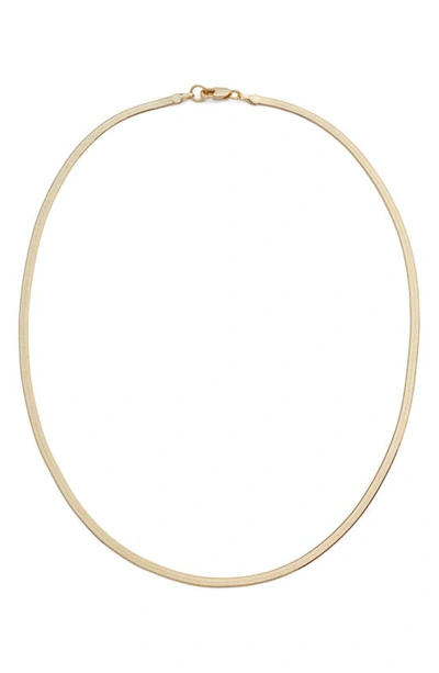& Other Stories Inga Herringbone Necklace In Gold