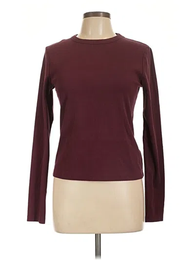 Pre-owned & Other Stories Long Sleeve Turtleneck In Burgundy