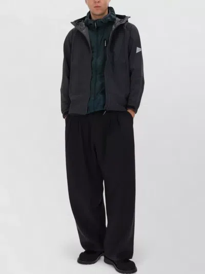 And Wander Versatile Hooded Jacket Chest Pocket In Black