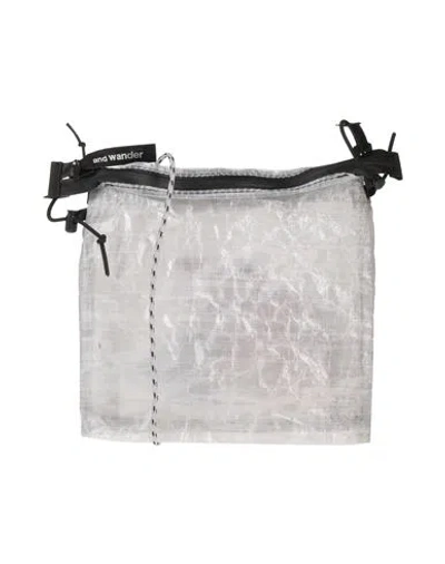 And Wander Woman Cross-body Bag Light Grey Size - Polyester In White