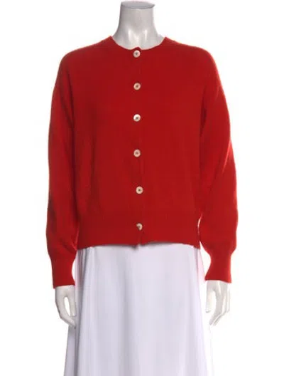 Pre-owned And-daughter Lambswool Crew Neck Sweater In Orange