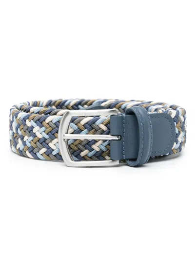 Anderson's Stretch-design Braided Belt In 蓝色