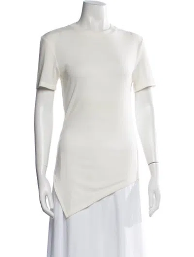 Pre-owned Andersson Bell Crew Neck Short Sleeve Top In White
