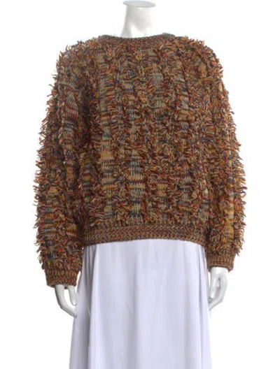 Pre-owned Andersson Bell Patterned Crew Neck Sweater In Neutrals