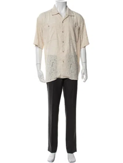 Pre-owned Andersson Bell Patterned Short Sleeve Shirt In Neutrals