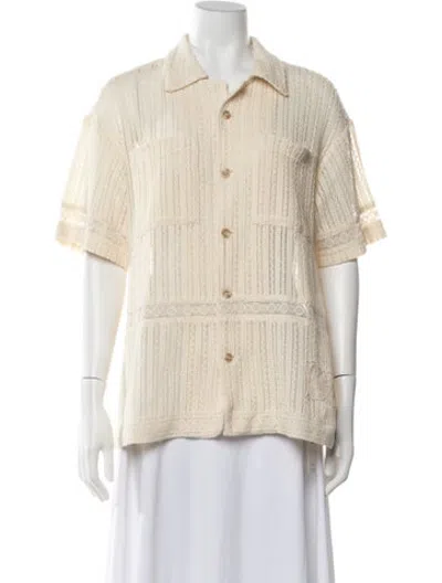 Pre-owned Andersson Bell Short Sleeve Top W/ Tags In Neutrals
