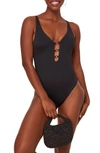 Andie Romana One-piece Swimsuit In Black