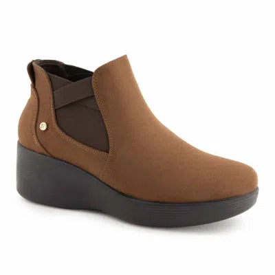 Andrea Women's Ankle Booties In Dark Brown